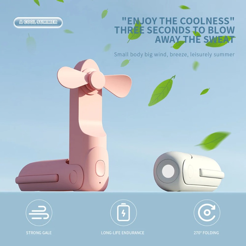 Outdoor Usb Power Bank - Handheld Mini Fan USB Power Bank