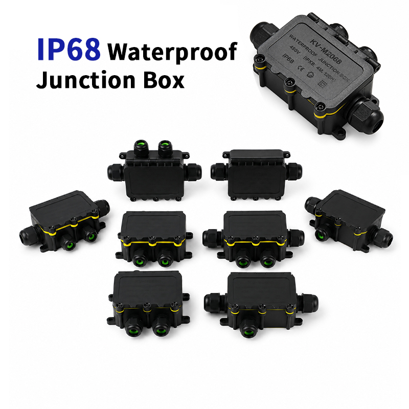 Outdoor Power Junction - IP68 Waterproof Junction Box 2-8 Way