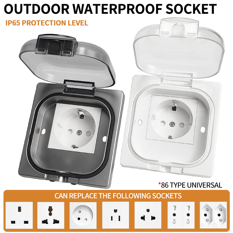 Outdoor Powerwall - IP65 Waterproof Outdoor Socket, 16A High
