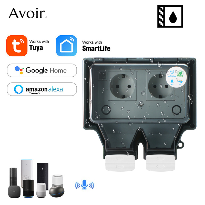 Avoir Tuya Wall Electrical Soc - Outdoor Power Strip 评论和价格