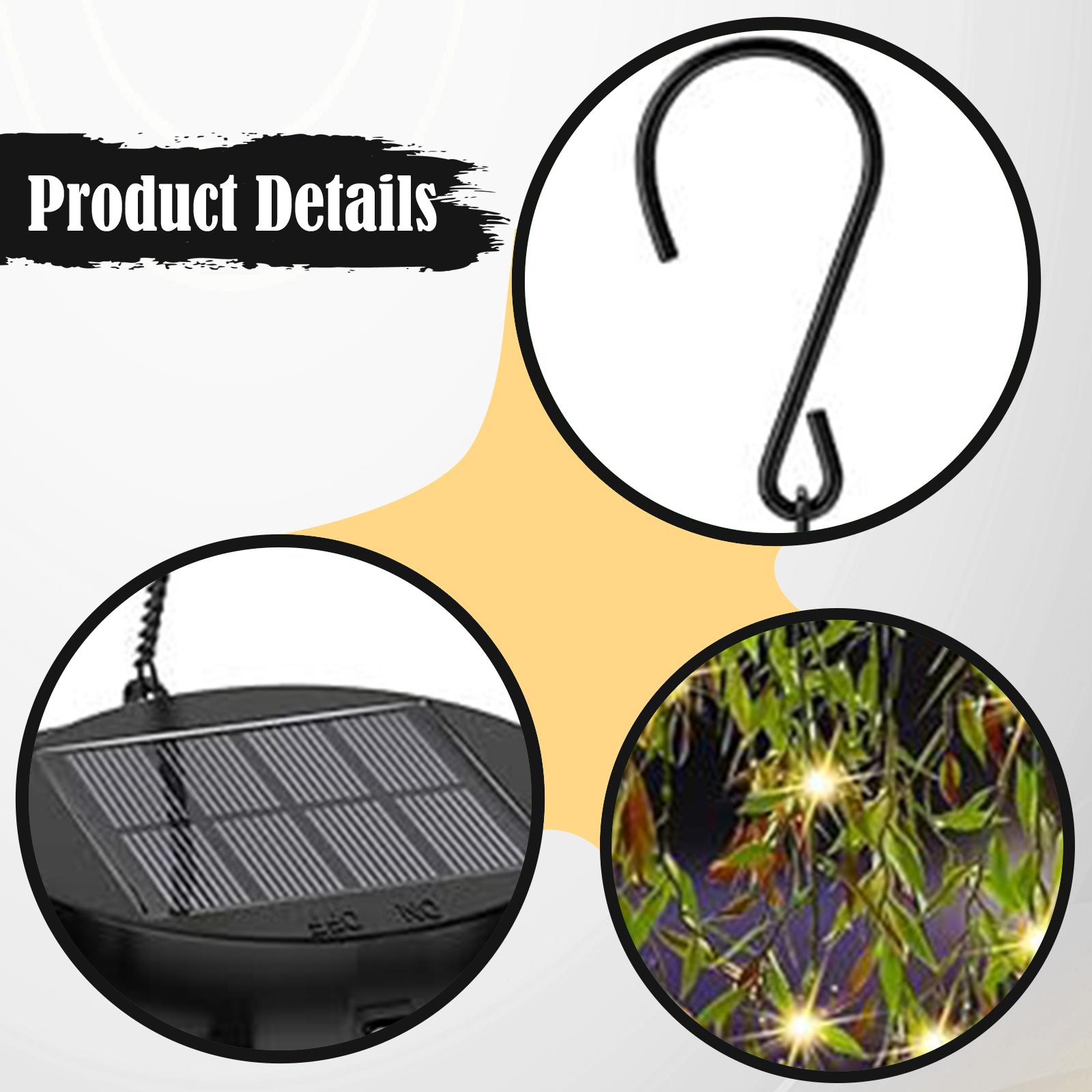 Solar Powered Hanging Light Ar - Outdoor Power And Plant 评论和价格