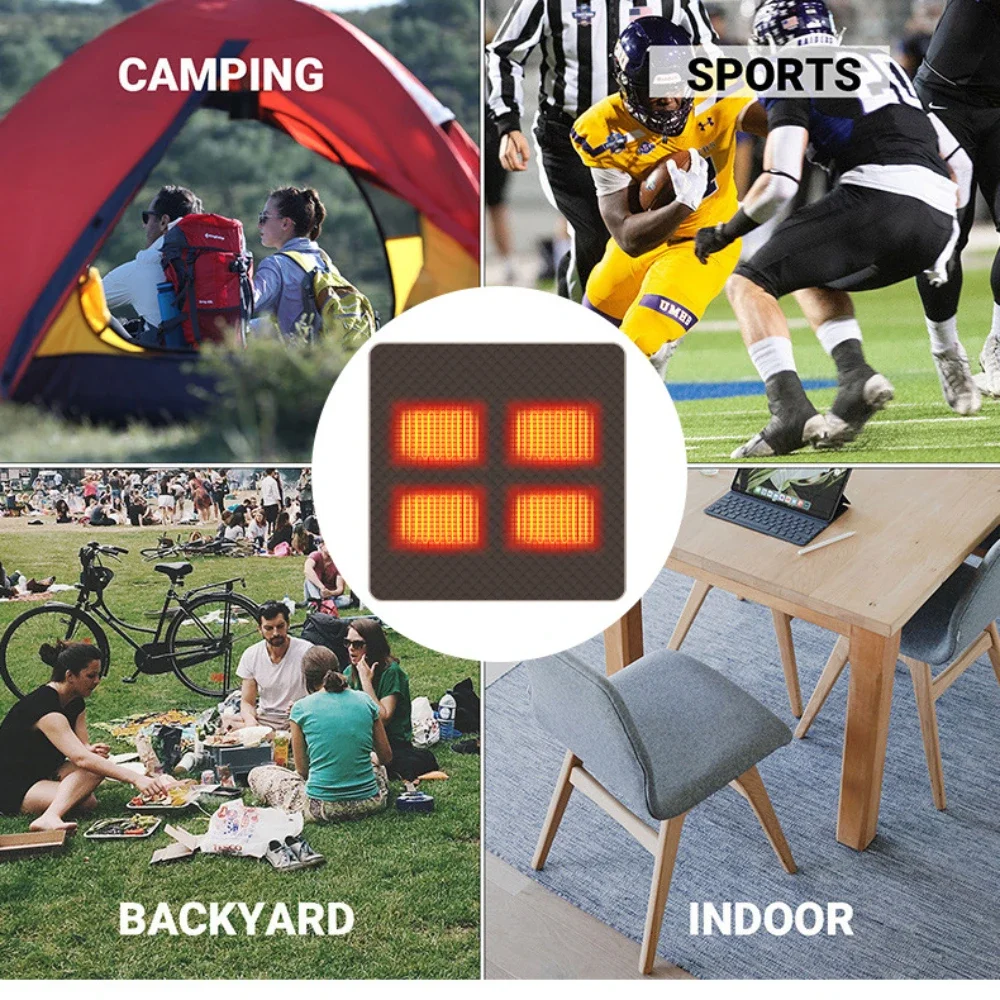 4 Areas Heated Mat Outdoor Tra - Outdoor Power Pedestal 评论和价格