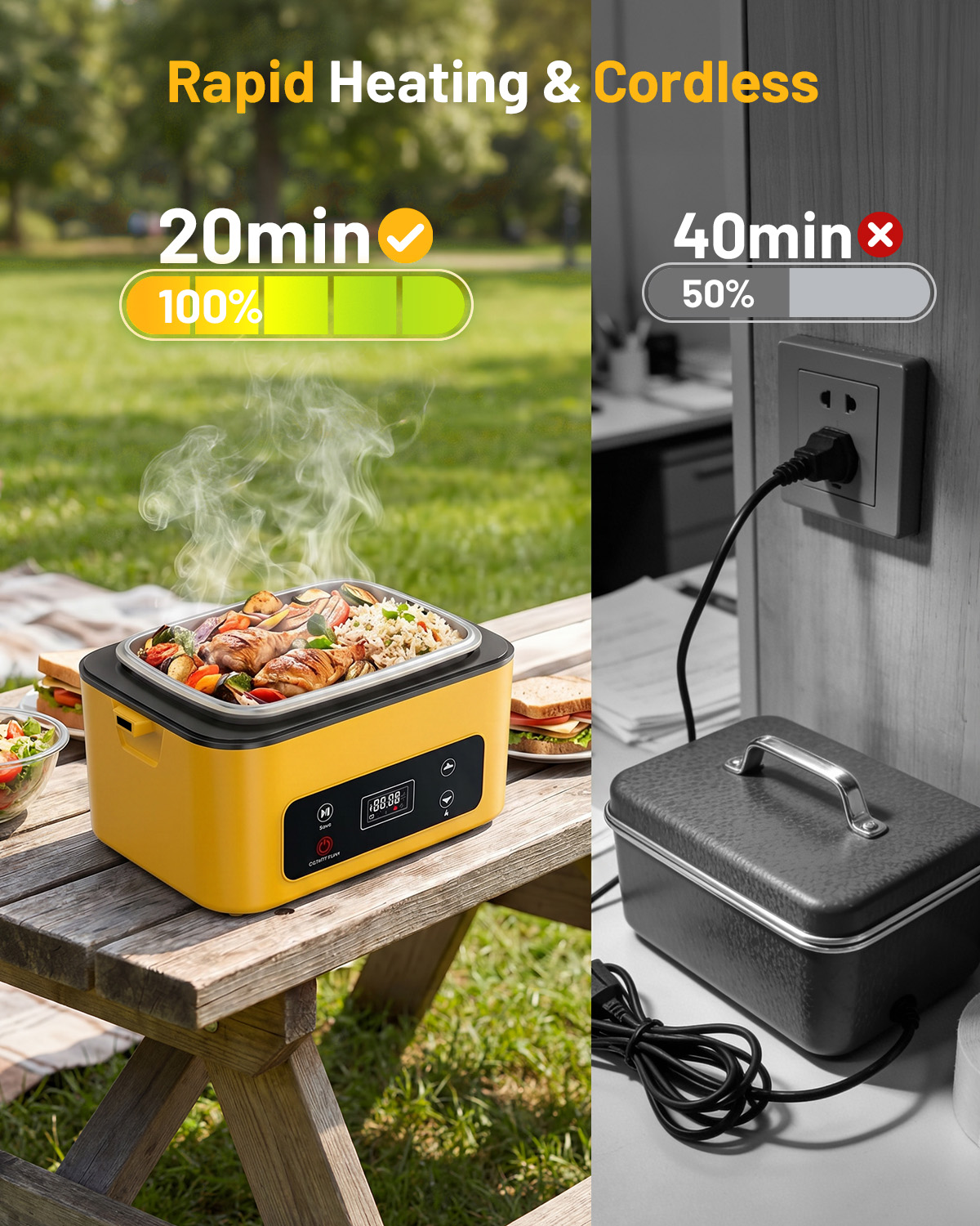 TaskStar Electric Lunch Box 1. - Outdoor Power Pedestal 评论和价格