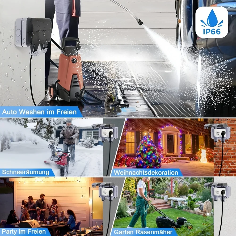 European-Style Outdoor Socket  - Outdoor Power Strip 评论和价格