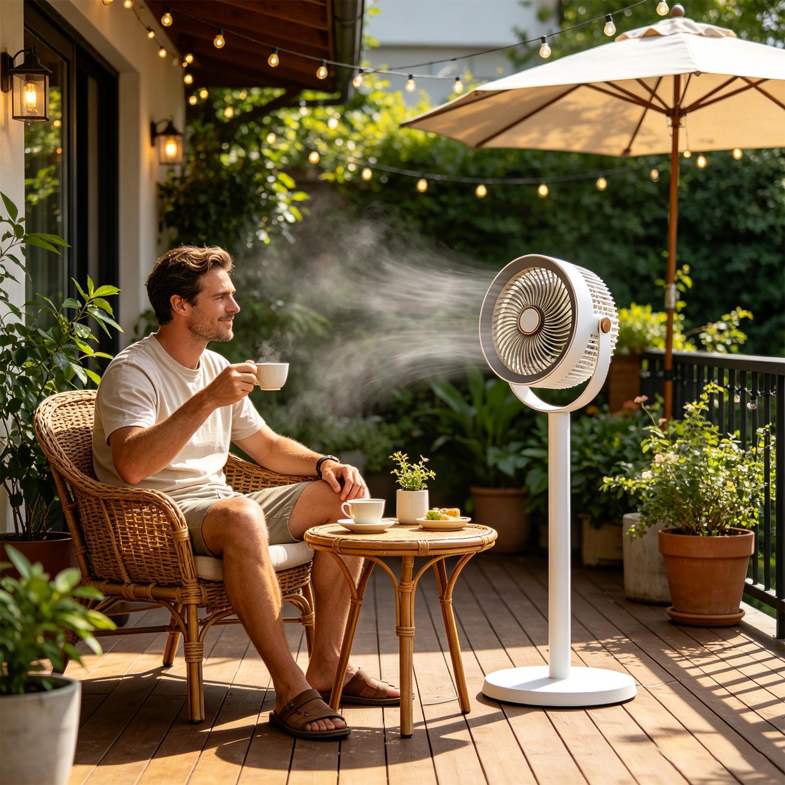 Standing Fan Rechargeable 5-Sp - Outdoor Power Pedestal 评论和价格