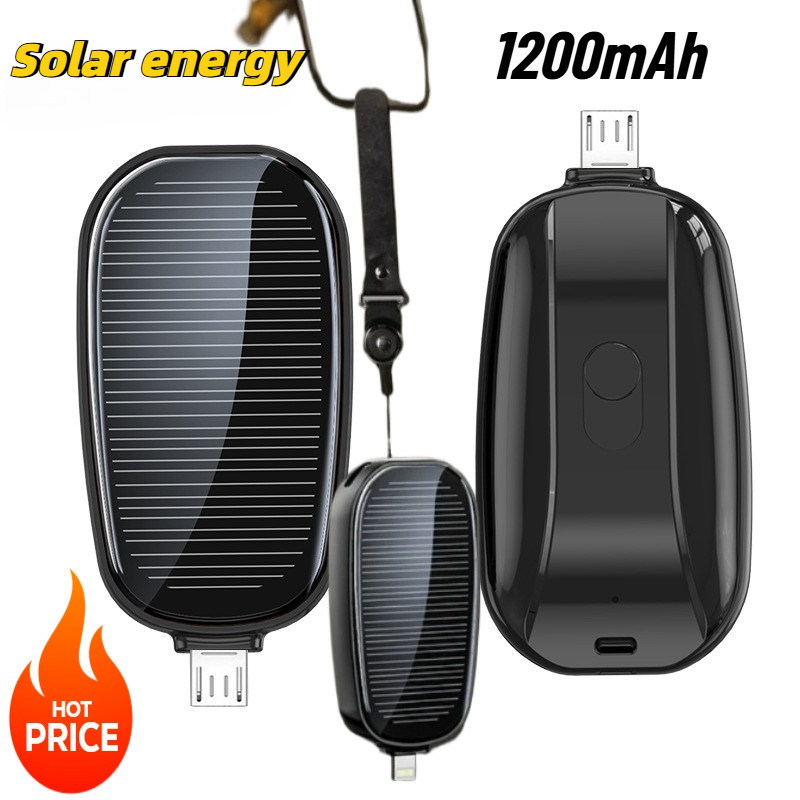 1200mAh Solar Mini Power Bank  - Outdoor Usb Power Outlet 评论和价格