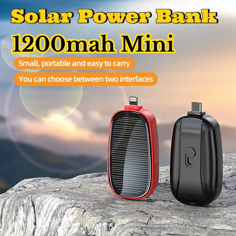1200mAh Solar Mini Power Bank  - Outdoor Usb Power Outlet 评论和价格