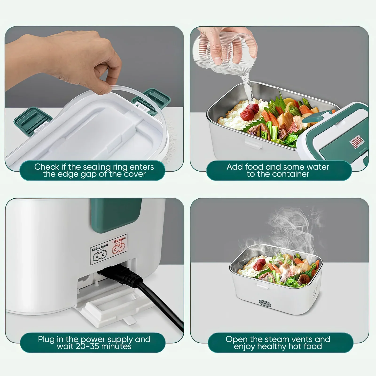 Electric Lunch Box Food Warmer - Outdoor Power Pedestal 评论和价格