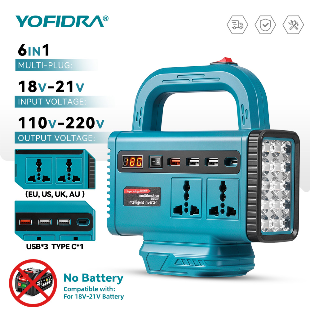 YOFIDRA 220V Portable Power In - Outdoor Usb Power Outlet 评论和价格