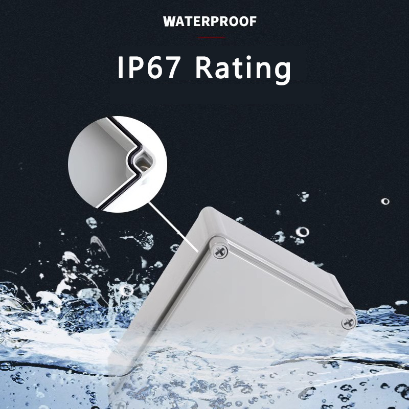IP67 Gray/Transparent Cover Ou - Outdoor Power Junction 评论和价格