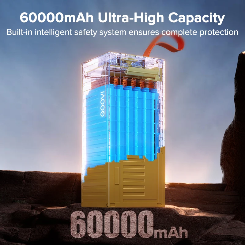 QOOVI 60000mAh Power Bank 22.5 - Outdoor Usb Power Outlet 评论和价格