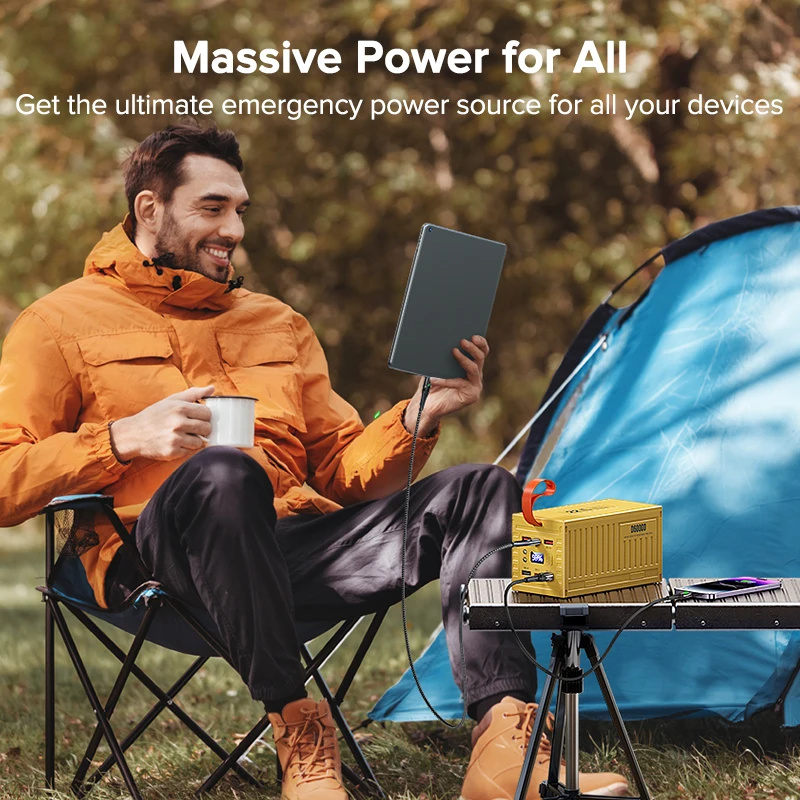 QOOVI 60000mAh Power Bank 22.5 - Outdoor Usb Power Outlet 评论和价格